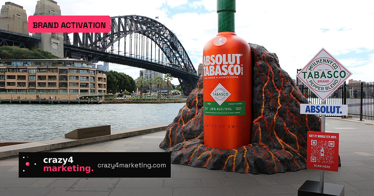 Absolut Tabasco Volcano Takes Over Sydney Harbour