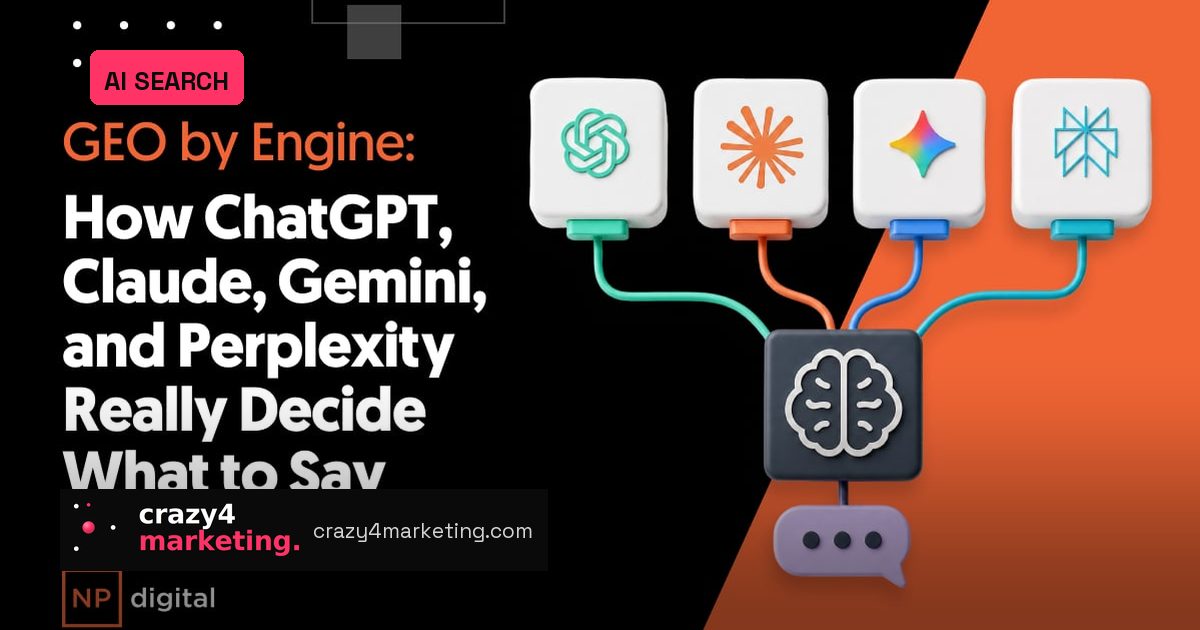 GEO by Engine: AI Chatbots Don’t All Reward the Same Content