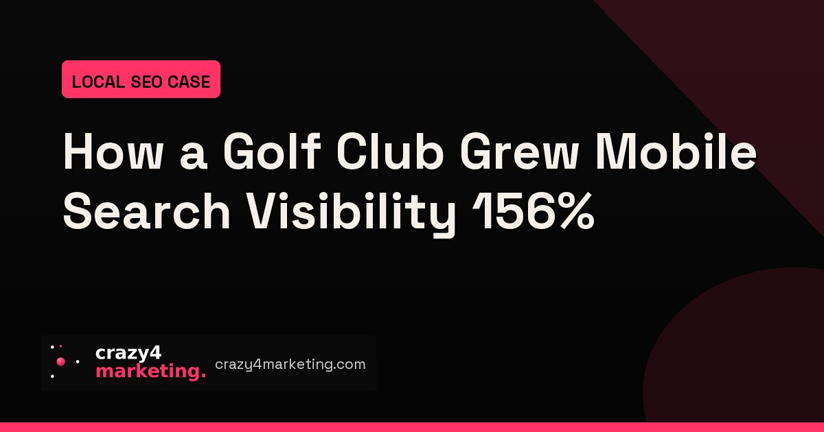 How a Golf Club Grew Mobile Search Visibility 156%
