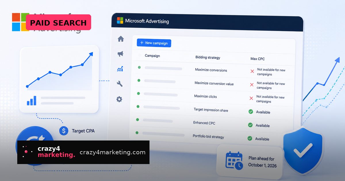 Microsoft Ads Kills Max CPC on New Automated Campaigns