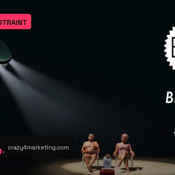 A car campaign lit only by headlights