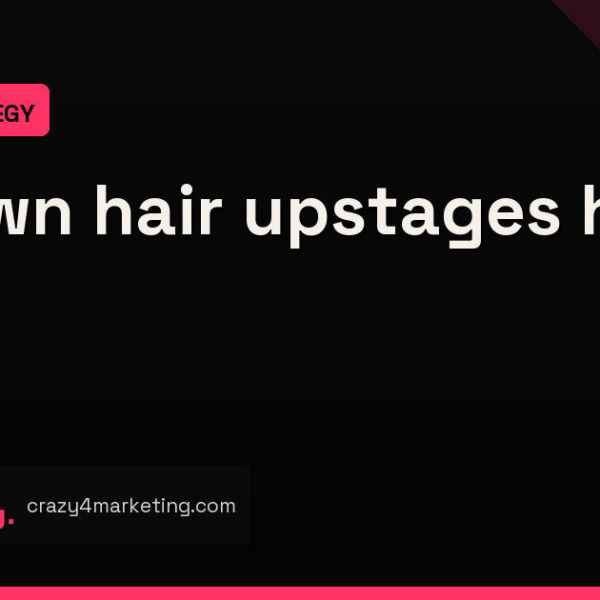 A puppet upstages Mitch Brown to sell hair loss help